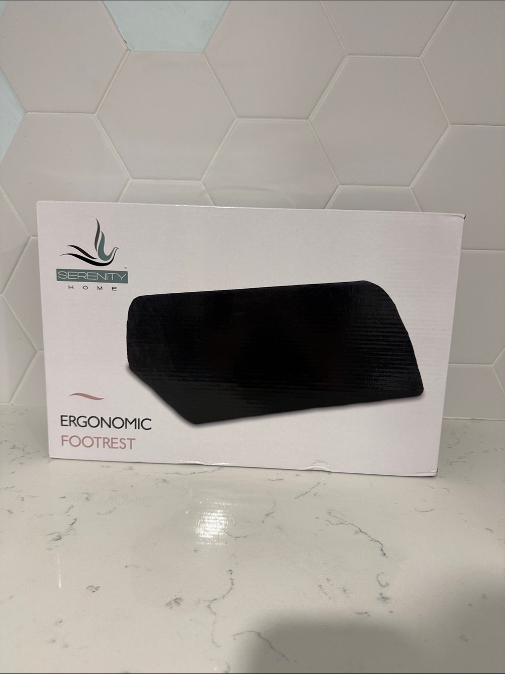 Serenity Black Ergonomic Footrest Pad
